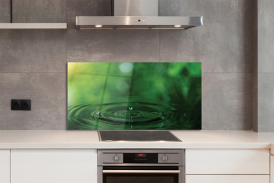 Painel de vidro Macro gota d'água