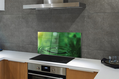 Painel de vidro Macro gota d'água