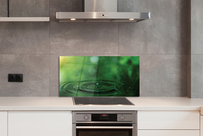 Painel de vidro Macro gota d'água