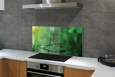 Painel de vidro Macro gota d'água