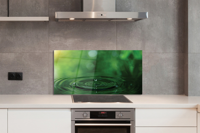 Painel de vidro Macro gota d'água