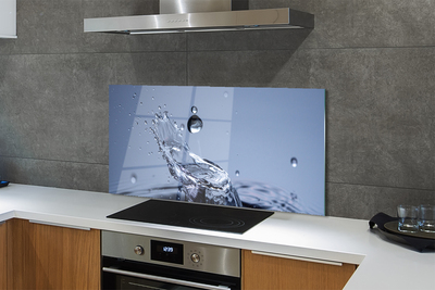 Painel de vidro Macro gota d'água