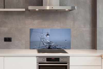 Painel de vidro Macro gota d'água