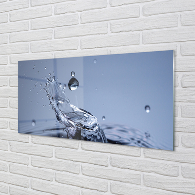 Painel de vidro Macro gota d'água