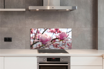 Painel de vidro Árvores de magnólia