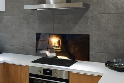 Painel de vidro Caverna das Cruzes do Sol