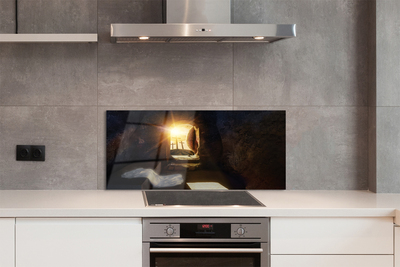 Painel de vidro Caverna das Cruzes do Sol