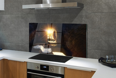 Painel de vidro Caverna das Cruzes do Sol