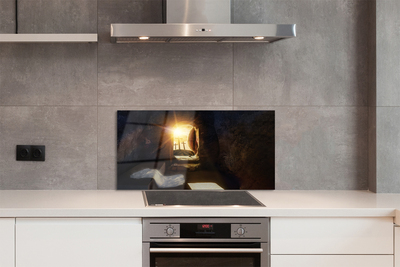 Painel de vidro Caverna das Cruzes do Sol