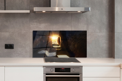 Painel de vidro Caverna das Cruzes do Sol