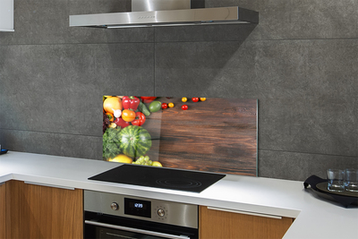 Painel de vidro Melancia, tomate, endro