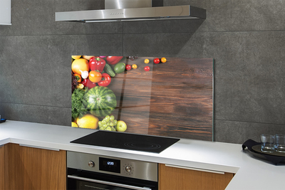 Painel de vidro Melancia, tomate, endro