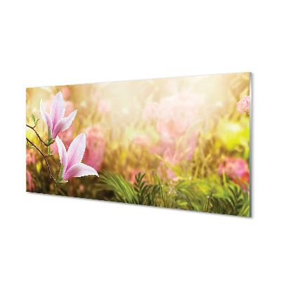 Painel de vidro Sol de magnólia