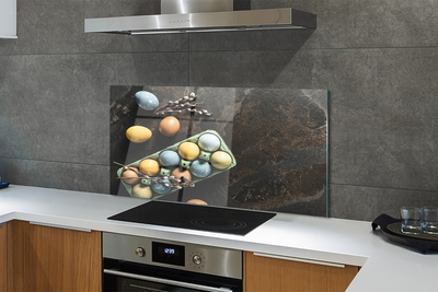 Painel de vidro Ovos amentilhos