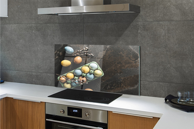 Painel de vidro Ovos amentilhos