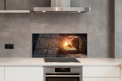 Painel de vidro Caverna das Cruzes do Sol