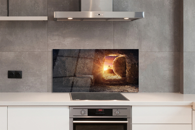 Painel de vidro Caverna das Cruzes do Sol