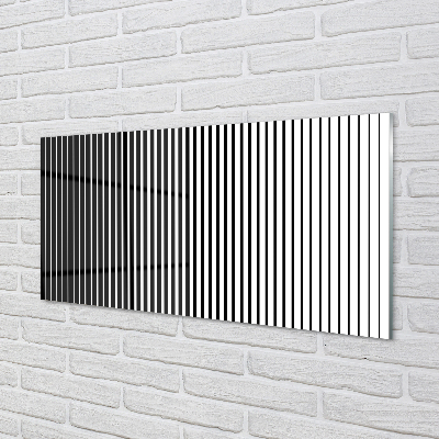 Painel de vidro Transição de listras de zebra