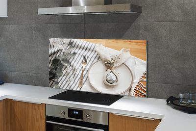 Painel de vidro Prato de flor de ovo