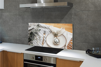 Painel de vidro Prato de flor de ovo