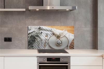 Painel de vidro Prato de flor de ovo