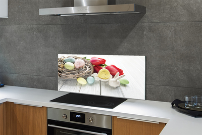 Painel de vidro Ovos de tulipa