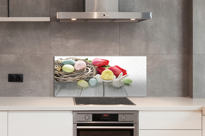 Painel de vidro Ovos de tulipa