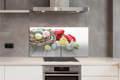 Painel de vidro Ovos de tulipa