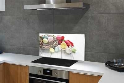 Painel de vidro Ovos de tulipa
