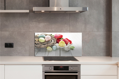 Painel de vidro Ovos de tulipa