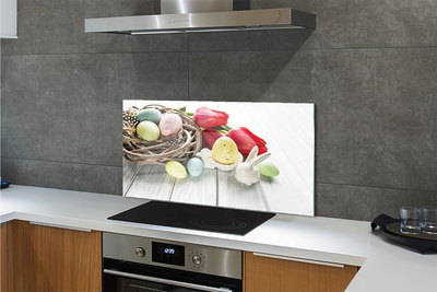 Painel de vidro Ovos de tulipa