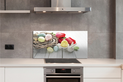 Painel de vidro Ovos de tulipa