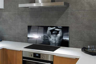 Painel de vidro Homem da Montanha