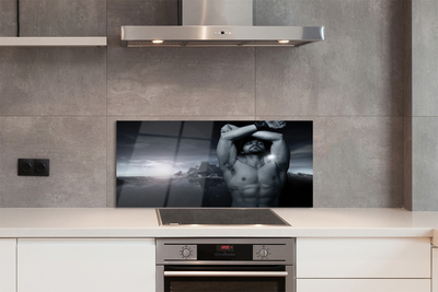 Painel de vidro Homem da Montanha