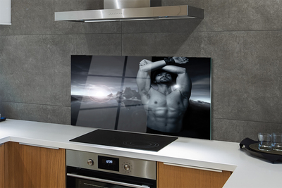 Painel de vidro Homem da Montanha