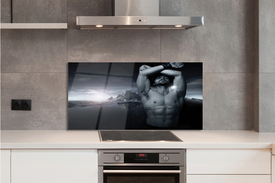 Painel de vidro Homem da Montanha