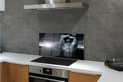 Painel de vidro Homem da Montanha