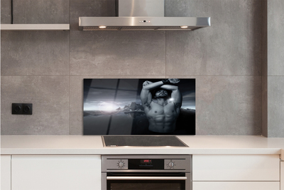 Painel de vidro Homem da Montanha