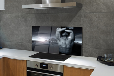 Painel de vidro Homem da Montanha