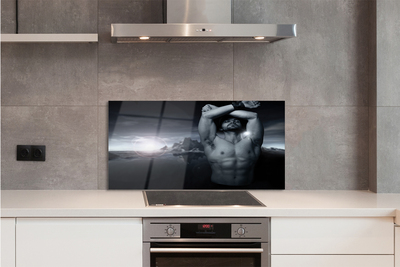 Painel de vidro Homem da Montanha