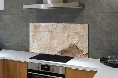 Painel de vidro Parede de pedra e mármore