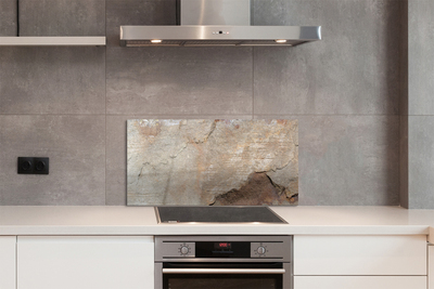 Painel de vidro Parede de pedra e mármore