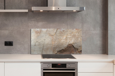 Painel de vidro Parede de pedra e mármore