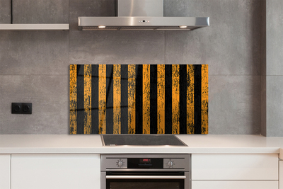 Painel de vidro Listras amarelas irregulares