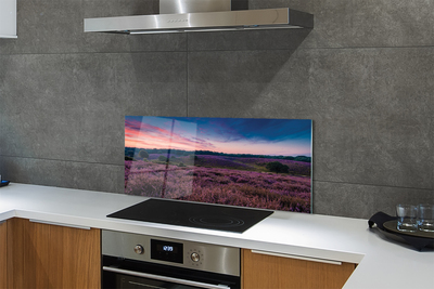 Painel de vidro Campo de urze