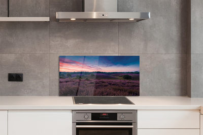 Painel de vidro Campo de urze