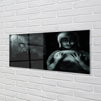 Painel de vidro Personagens sombrios