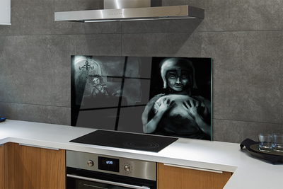 Painel de vidro Personagens sombrios