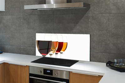 Painel de vidro Taças de vinho