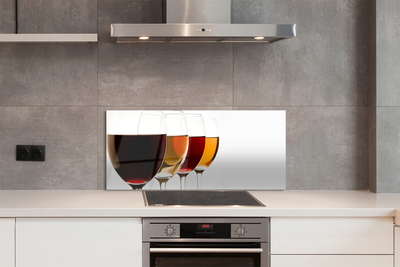 Painel de vidro Taças de vinho